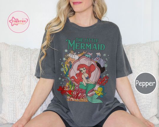Comfort Colors The Little Mermaid Shirt, Disney T-shirt