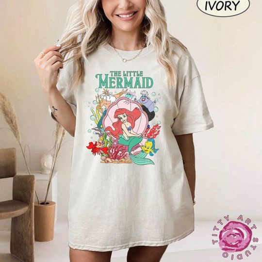 Retro  Vintage Little Mermaid Shirt