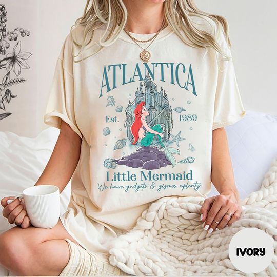 Comfort Color Vintage Disney Little Mermaid Shirt