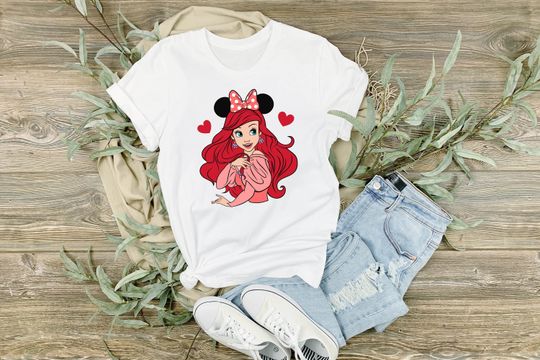 Cute Ariel The Little Mermaid T-Shirt, Disney Princess Shirt