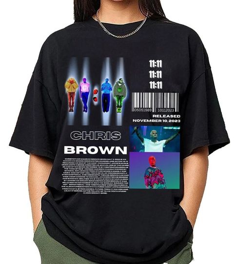 Vintage Chris Brown 11:11 Tour 2024 T-Shirt