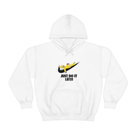 The Simpsons Hooded Just Do It Later Sweatshirt