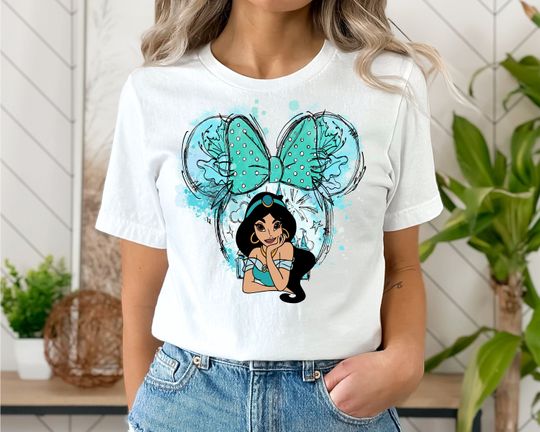 Jasmine Disney Shirt, Jasmine Watercolor T-shirt