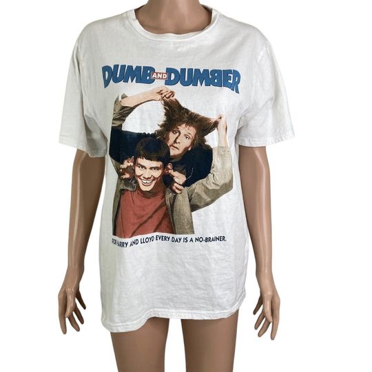 vintage original 1994 Dumb and Dummer t-shirt Mens M 90s vtg movie jim carrey