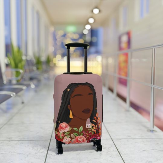 African American Women Luggage Cover