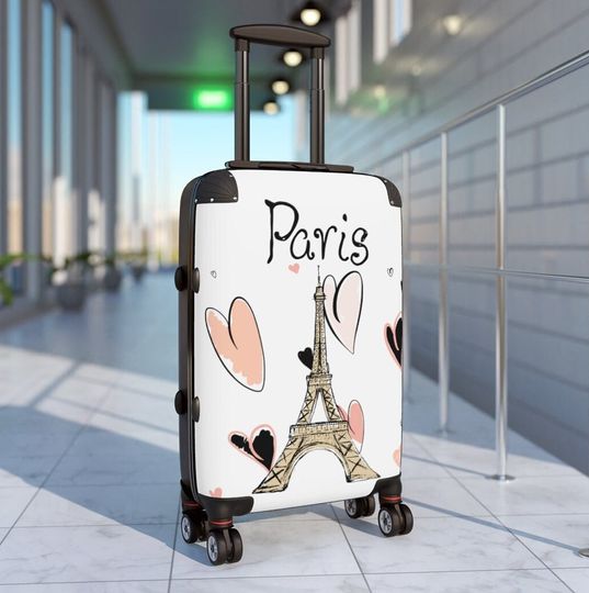 Eiffel Tower Carry On Suitcase, Traval Suitcase