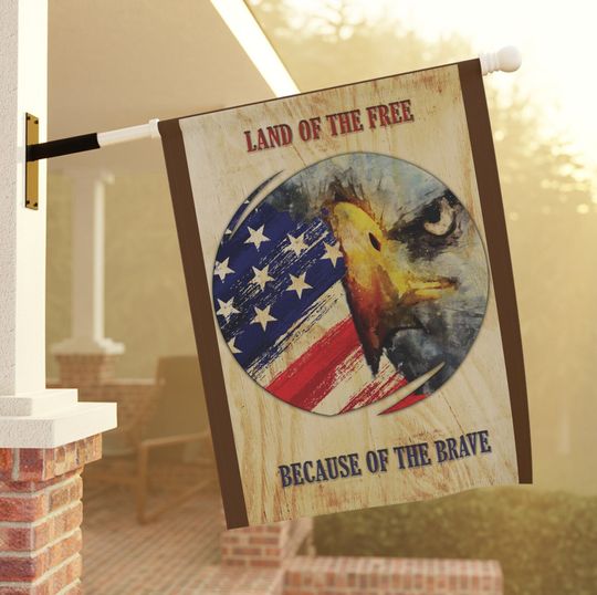 American Eagle House Flag, Support America