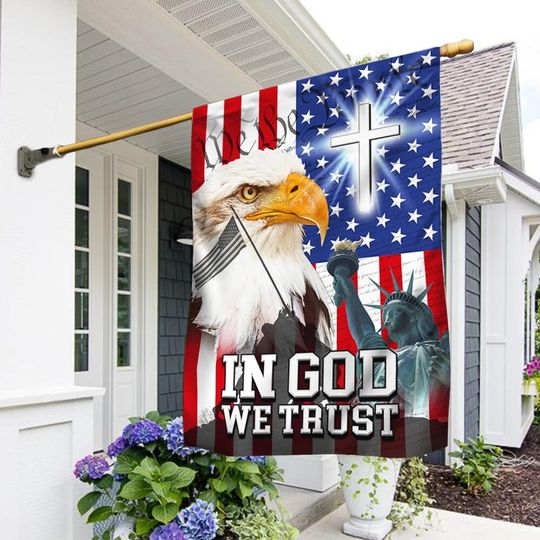 American Eagle House Flag, Support America