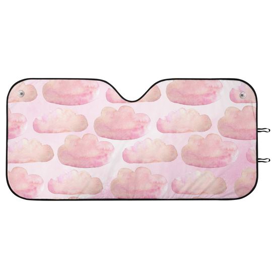 Pastel Pink Car Sun Shade for Her