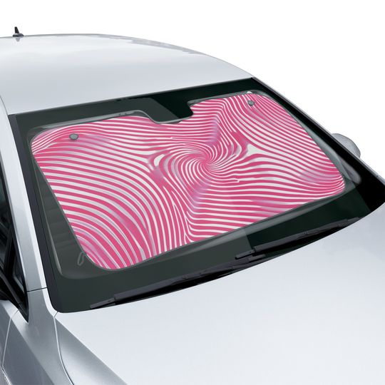 Cute Pink Car Sun Shade for Women