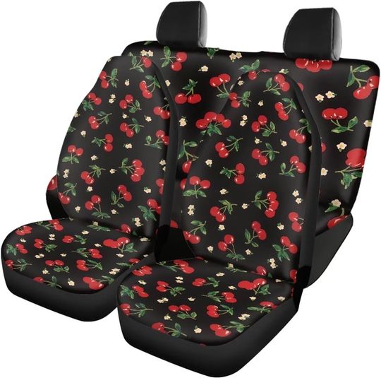 Cherry Car Seat Covers, Fruit print Car Seat Covers
