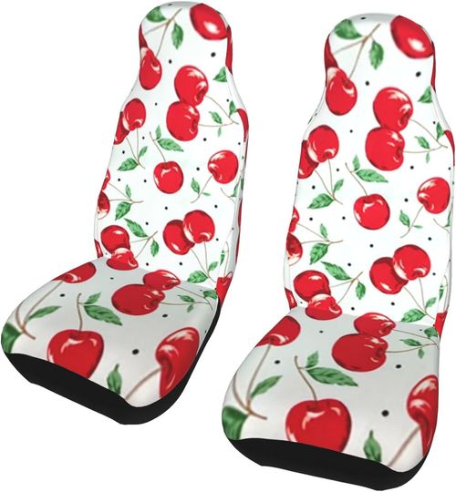 Cherry Car Seat Covers, Fruit print Car Seat Covers