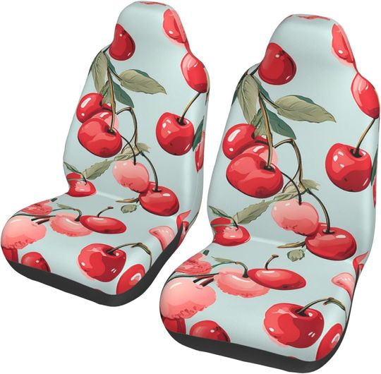 Lovely Sweet Red Cherry Print Car Seat Covers