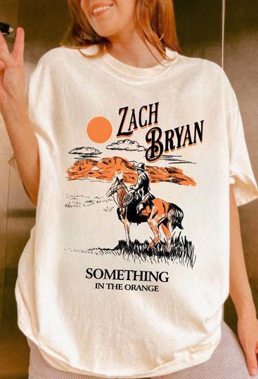 Zach Bryan Something In The Orange Shirt, Vintage Zach Bryan Fan Gift
