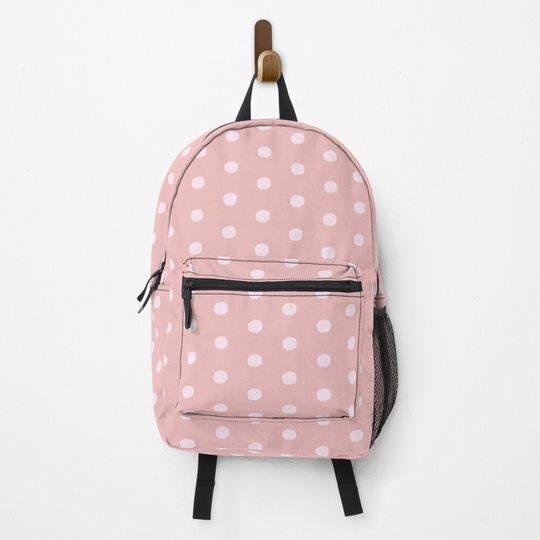Dot pattern pink Backpack