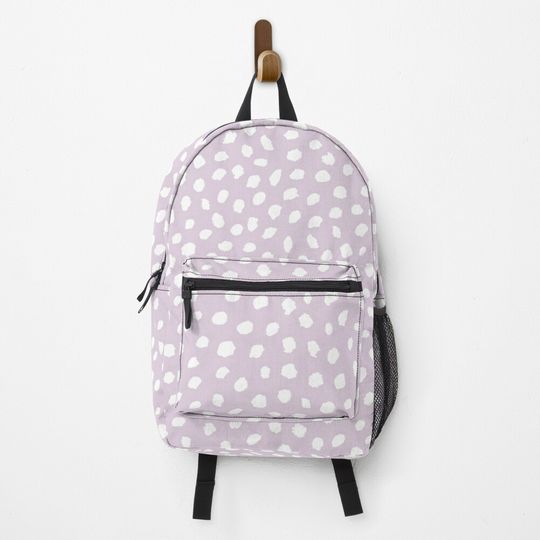 Pink Polka Dot Pattern | Cute Seamless Pattern | Danish Pastel Pink Dot Pattern Backpack