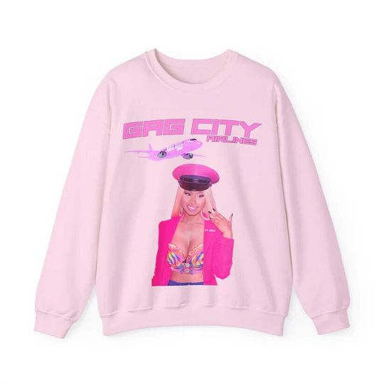 GAG CITY Airlines Nicki Minaj Pink Friday 2 Tour Sweatshirt