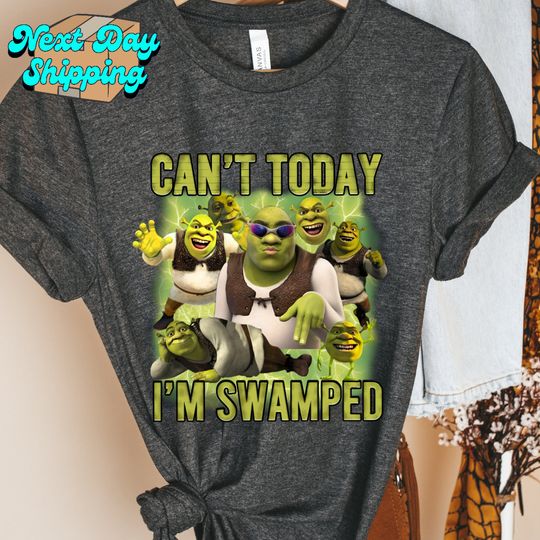 Can't Today I'm Swamped Shirt, Movie Shirt, Fun Gift Idea, Funny Disney