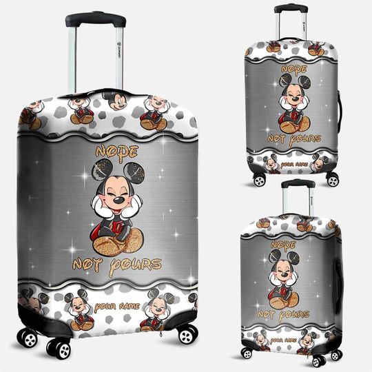Personalized Mickey Mouse Nope Not Yours Luggage Cover