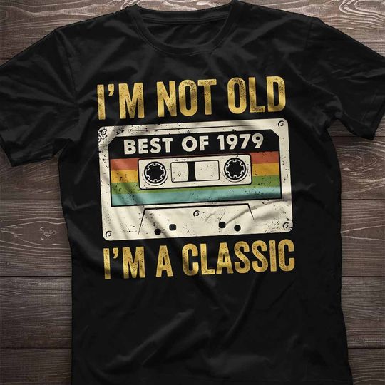 Vintage 45th birthday shirt, 45th birthday gift, 1979 birthday t-shirt awesome since 1979