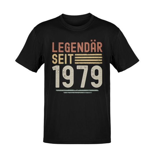 45th Birthday Retro Tshirt Legendary Since 1979 T-Shirt Vintage 45 Years Shirt Gift Idea