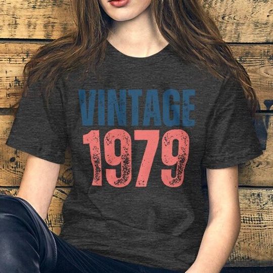 1979 Vintage Tee, 44th Birthday Shirt, Retro 1979 T-shirt