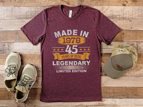 45th Birthday Gift Shirt, 45 Birthday Shirts, Made in 1979 Shirt, Classic 1979 Shirt