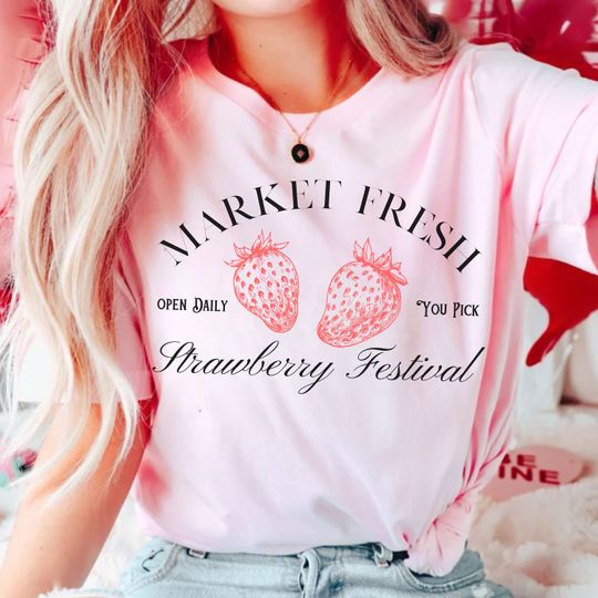 Strawberry Shirt Farmers Market T-Shirt
