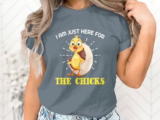 Cute Chick Cartoon Hatching Egg Graphic T-Shirt