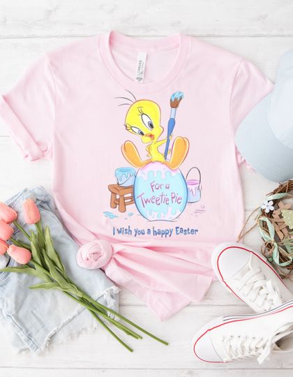 Tweety Bird Easter Shirt, Loony Toons Tweety Bird Easter Shirt, Cute Tweety Bird Easter Shirt