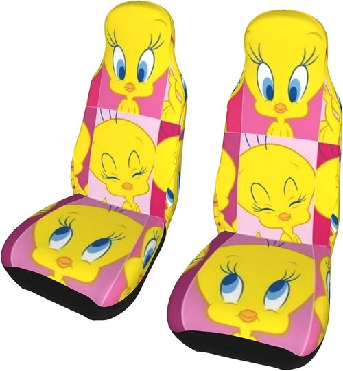 Tweety Anime Car Seat Cover, Protective Cover, Front Seat Cover