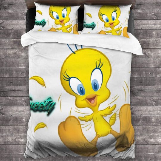 Knncch Tweety Bird Bedspread-Bedding Set