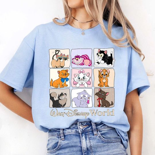 Retro Disneyland Cat Shirt | Disneyworld Cats Shirt Mothers Day Gift