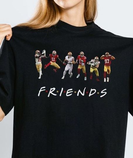 Niners Shirt, 49ers Tshirt, San Fransisco Friends Purdy Tee Kittle Shirt Deebo Bosa McCaffrey Aiyuk Niners Fan Shirt Gift for Her