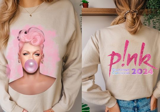 P!nk Pink Singer Summer Carnival 2024 Tour Sweatshirt,Pink Fan Lovers Shirt,Music Tour 2024 Shirt,Trustfall Album hoodie,Concert 2024 P!nk