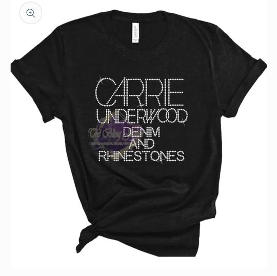Carrie Underwood Denim and Rhinestones T-shirt, Carrie Underwood T-shirt, Carrie Underwood Denim and Rhinestones