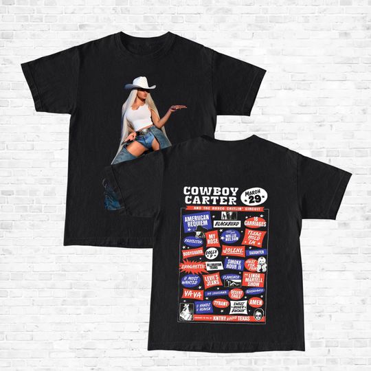 Cowboy Carter Shirt | 2 Sides Beyoncee T-shirt