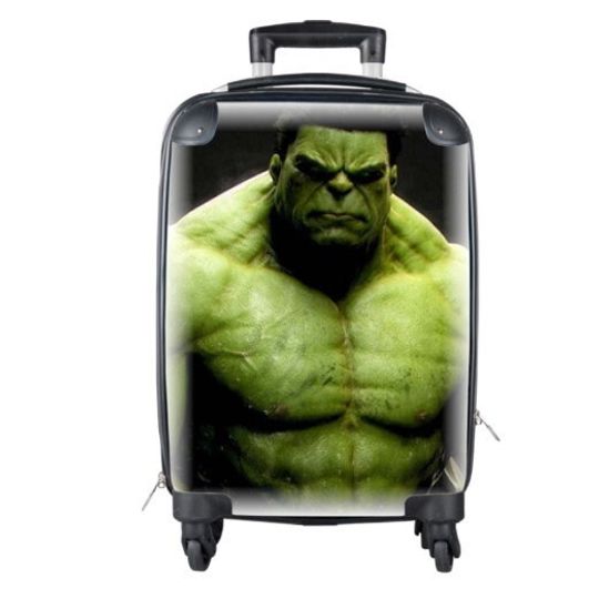 Hulk Suitcase Cabin Luggage Travelling Avengers Super Hero