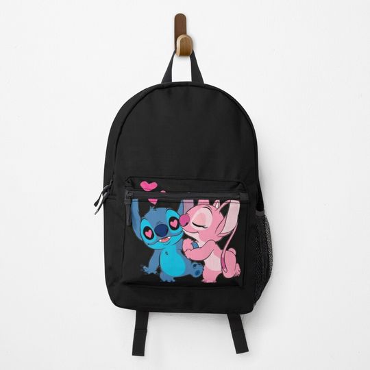 Cartoon Stitch and Angel Backpack