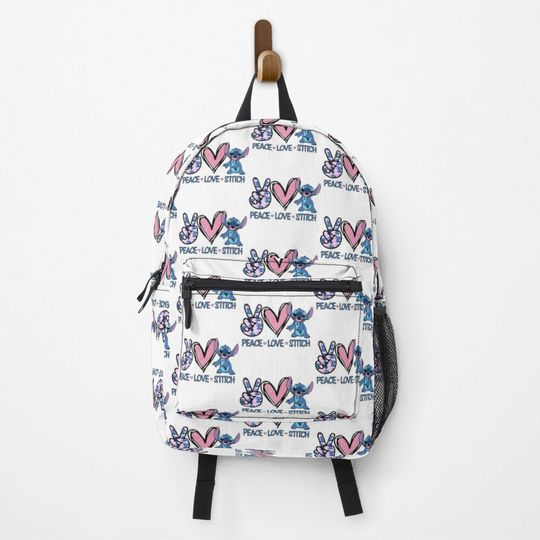 Peace Love Stitch Backpack