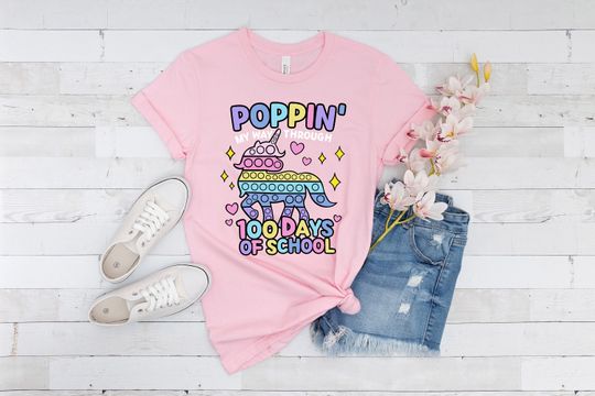 Poppin' My Way Through 100 Days of School Shirt