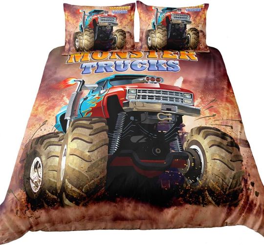 3D Bedding Set Monster Truck Home Textiles