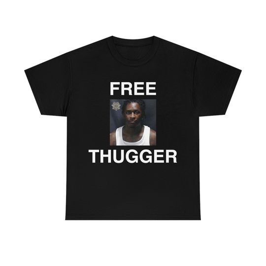 FREE THUGGER Young Thug Rapper Mugshot Tee