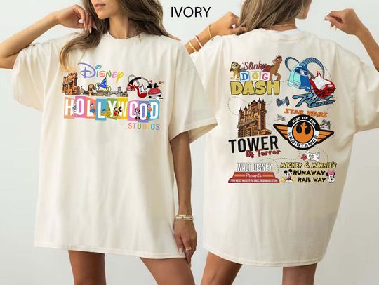 Vintage Disney Hollywood Studios Double Sided Shirt