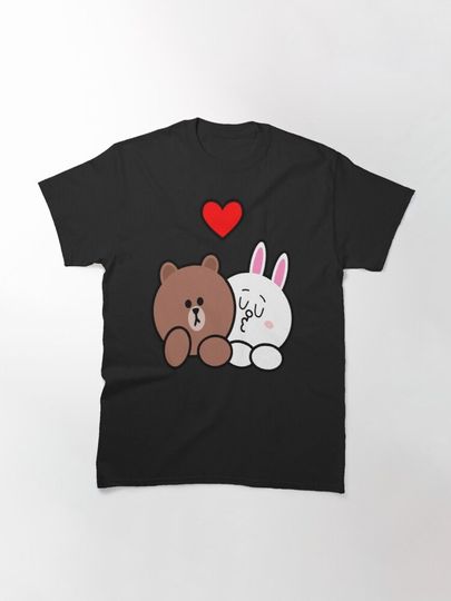 Brown bear and Cony in Love Shirt