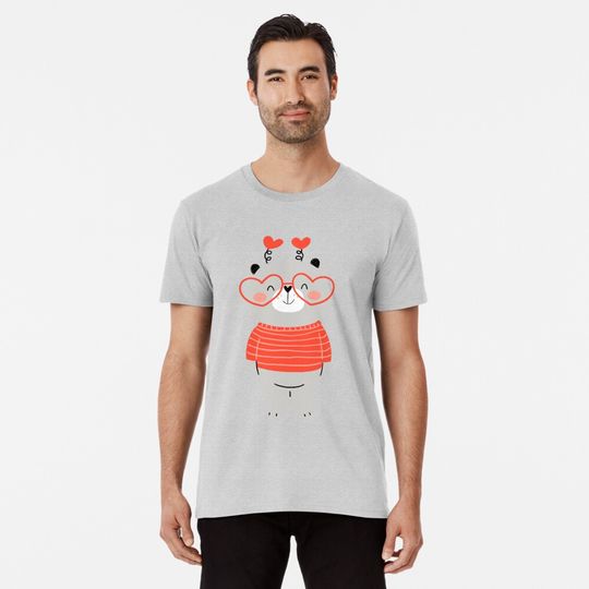 Cute Little Bear in Love T-Shirt