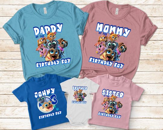Puppy dog pals birthday shirt, Personalized puppy dog pals shirt, puppy dog pals, Birthday party, first birthday, Birthday boy Party
