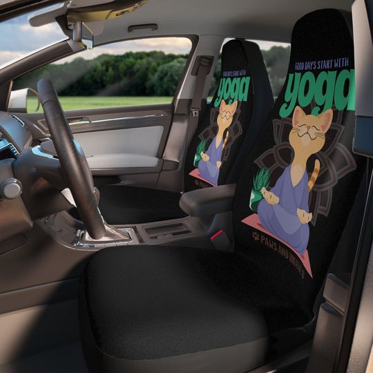 Yoga Cat Car Seat Covers