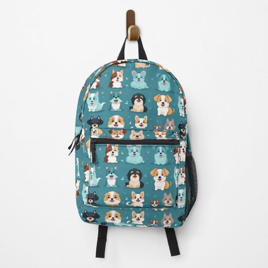 Puppy Love: Cute Dog Pattern Backpack