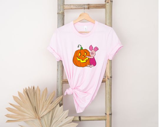 Piglet Halloween Shirt, Winnie the Pooh Halloween Shirt, Piglet Pumpkin Shirt, Disney Halloween Shirt, Halloween Shirt.